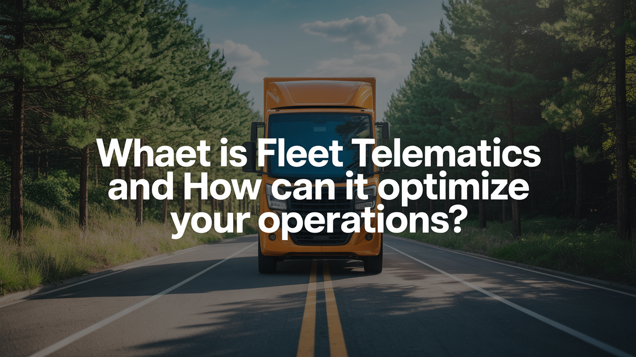 What is Fleet Telematics and How Can It Optimize Your Operations?