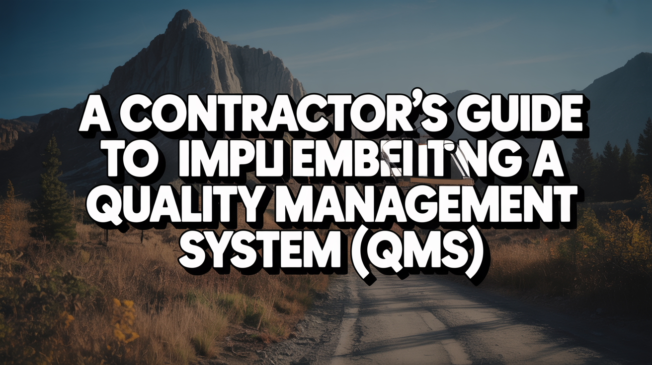 A Contractor's Guide to Implementing a Quality Management System (QMS)