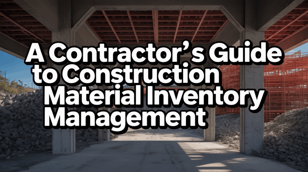 A Contractor's Guide to Construction Material Inventory Management