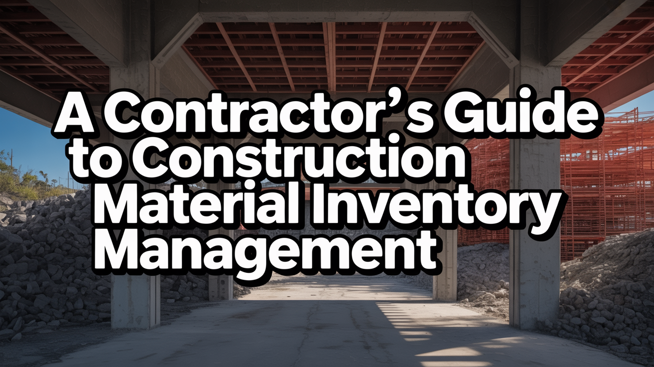A Contractor's Guide to Construction Material Inventory Management