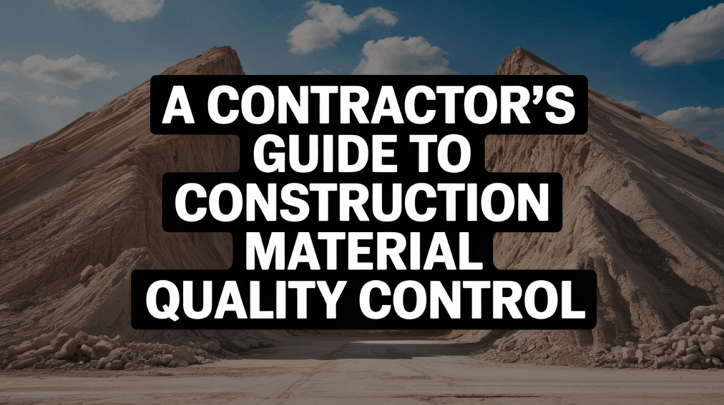 A Contractor's Guide to Construction Material Quality Control