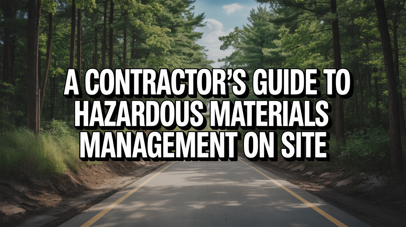 A Contractor's Guide to Hazardous Materials Management on Site