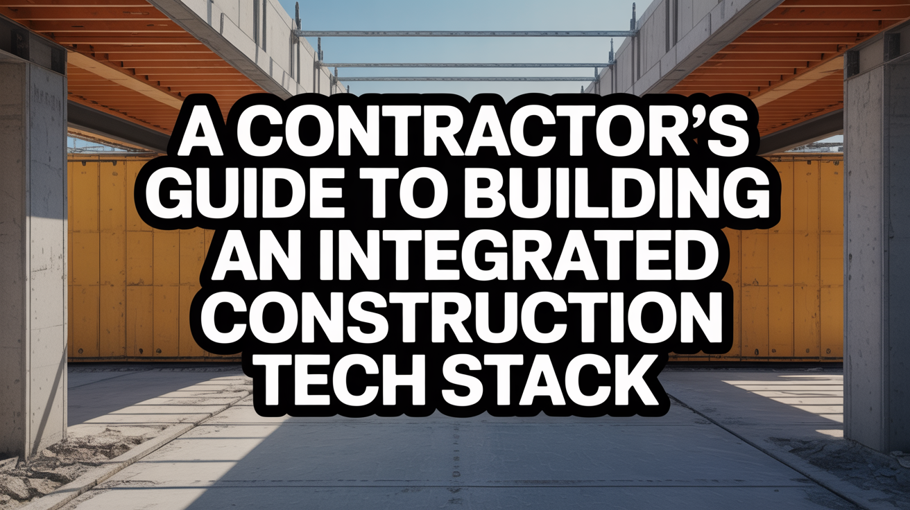 A Contractor's Guide to Building an Integrated Construction Tech Stack