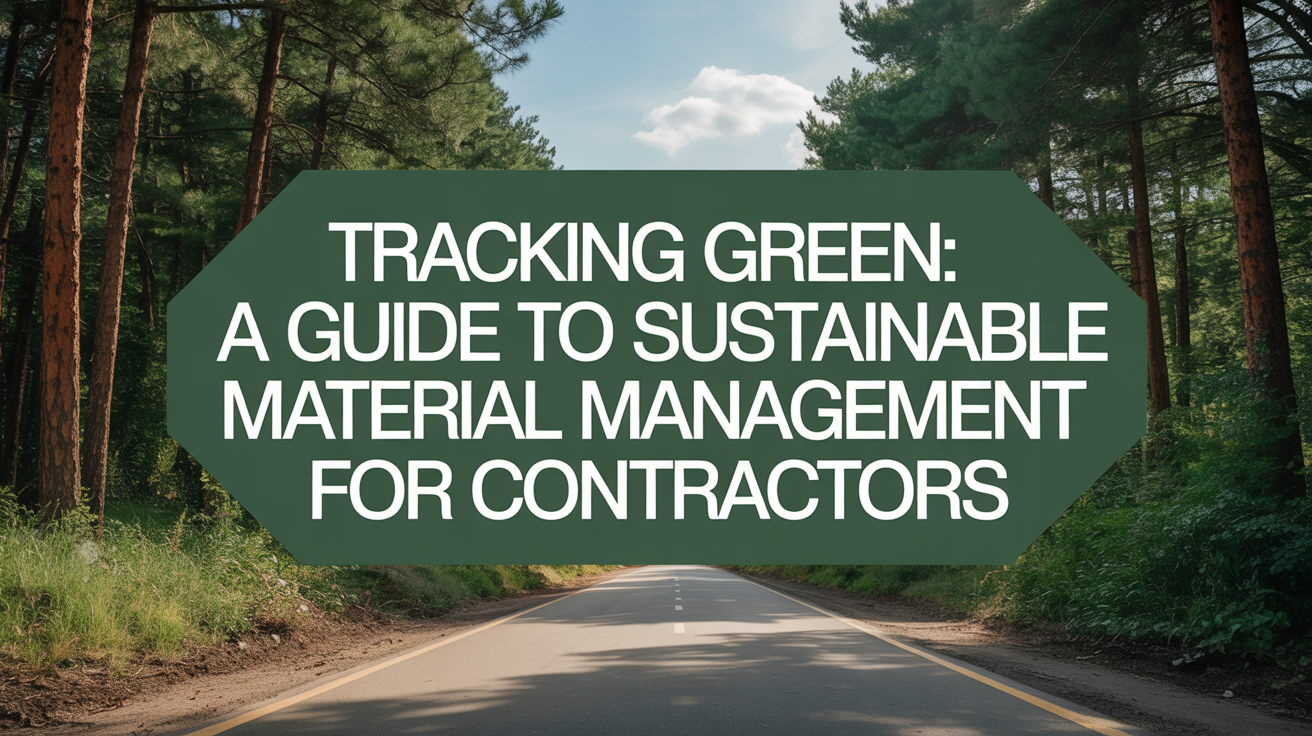 Tracking Green: A Guide to Sustainable Material Management for Contractors