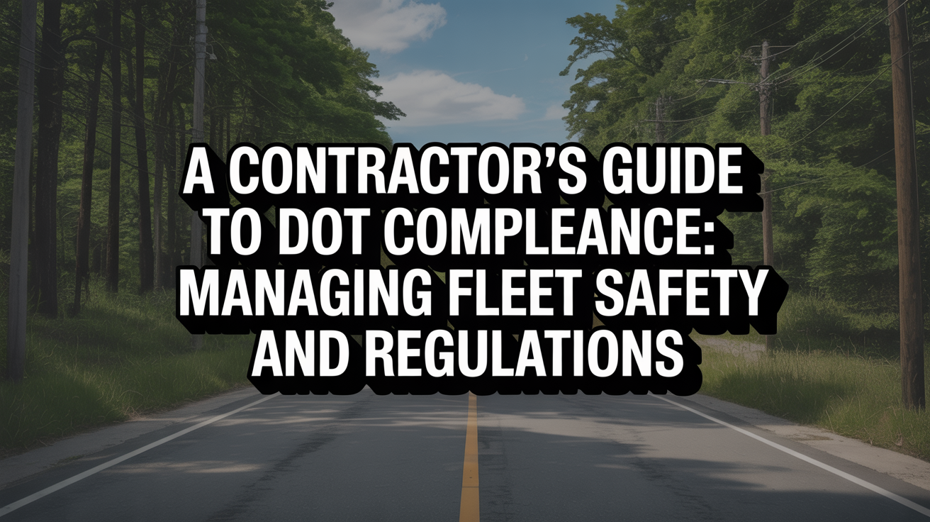 A Contractor's Guide to DOT Compliance: Managing Fleet Safety and Regulations