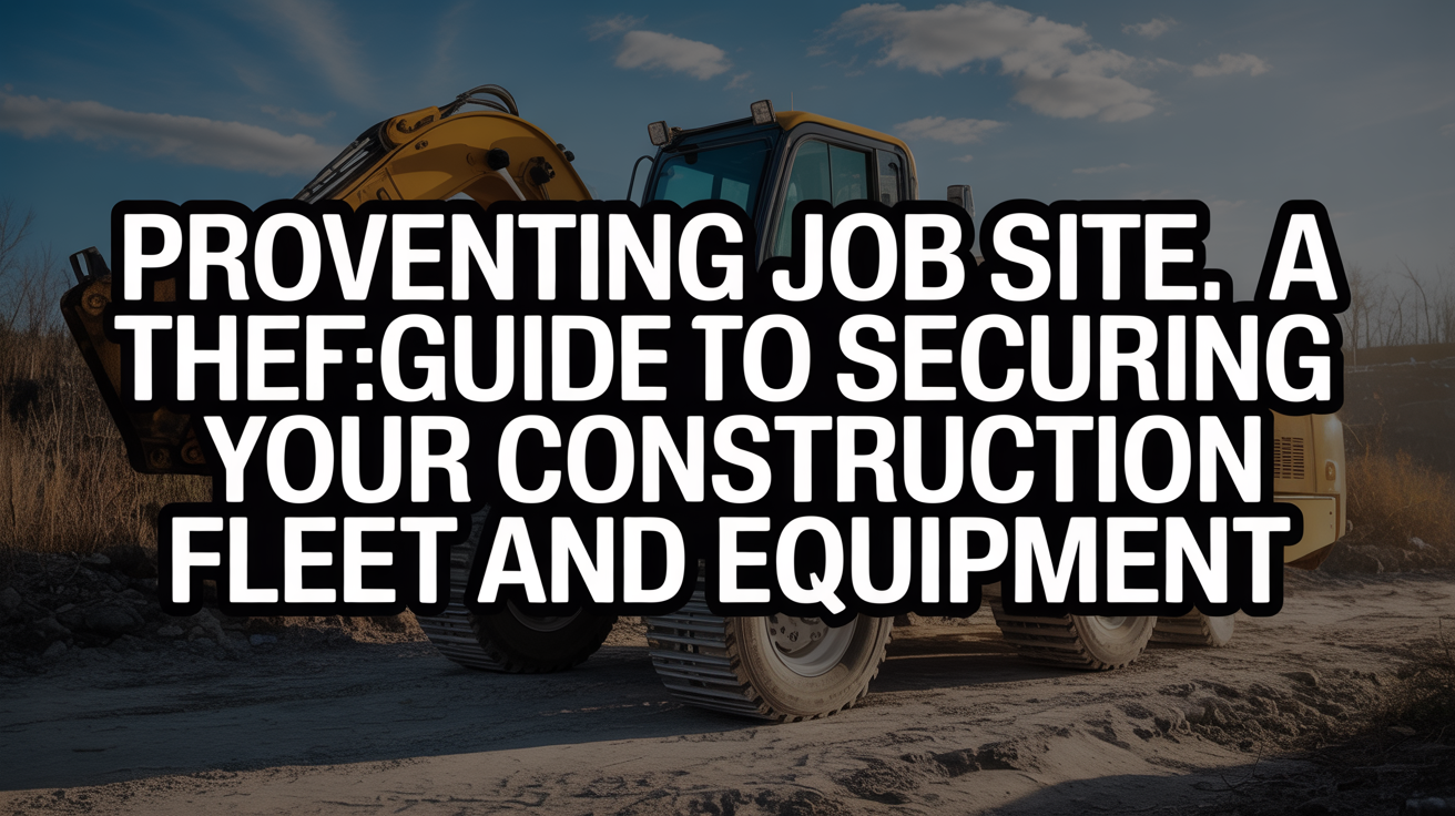 Preventing Job Site Theft: A Guide to Securing Your Construction Fleet and Equipment
