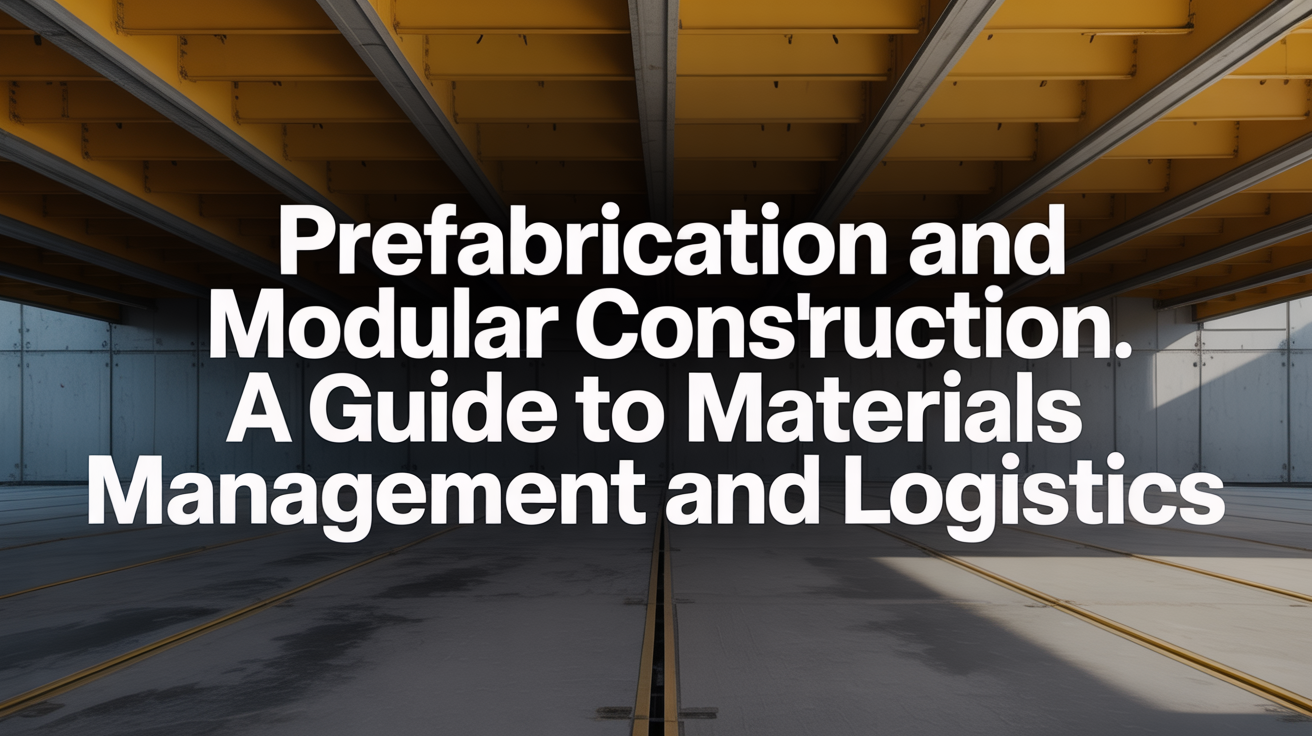 Prefabrication and Modular Construction: A Guide to Materials Management and Logistics