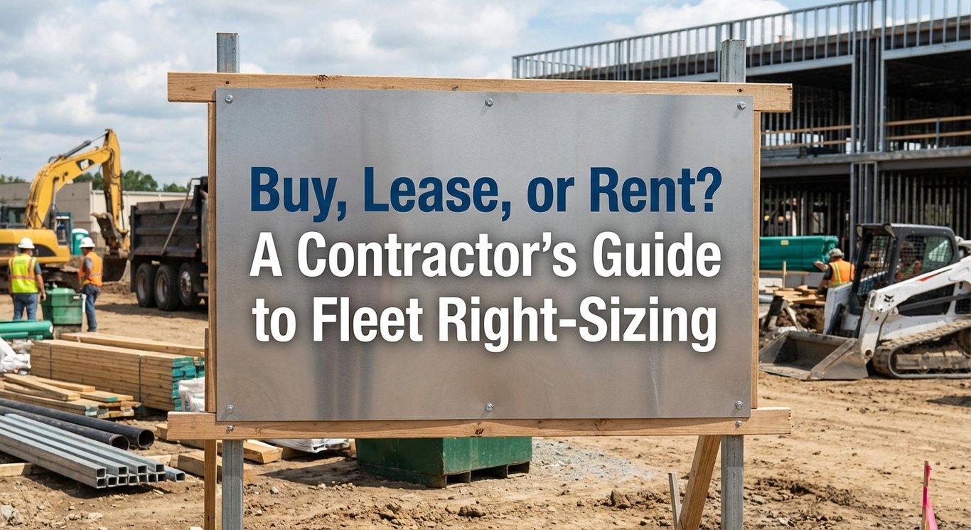Buy, Lease, or Rent? A Contractor's Guide to Fleet Right-Sizing