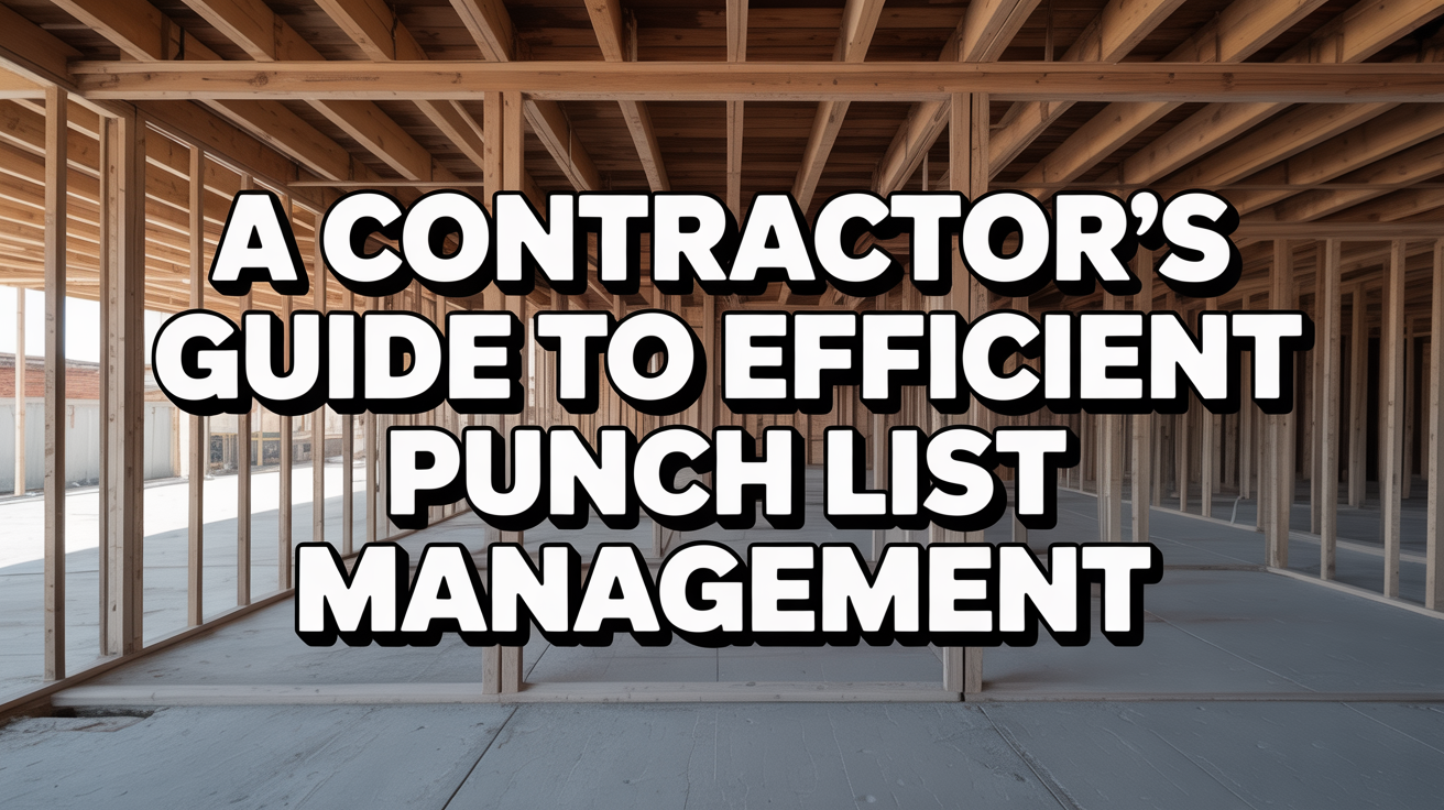 A Contractor's Guide to Efficient Punch List Management