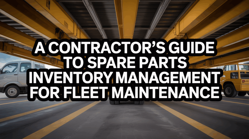 A Contractor's Guide to Spare Parts Inventory Management for Fleet Maintenance