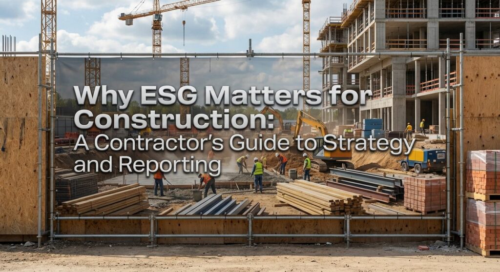 Why ESG Matters for Construction: A Contractor's Guide to Strategy and Reporting