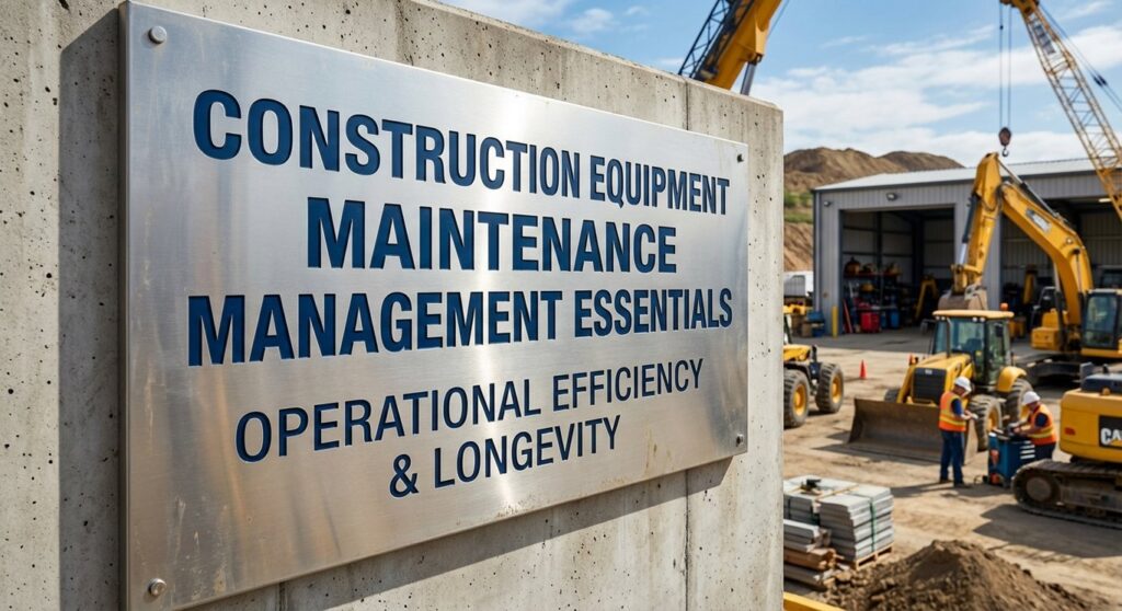 Construction Equipment Maintenance Management Essentials