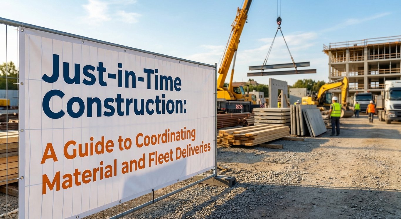 Just-in-Time Construction: A Guide to Coordinating Material and Fleet Deliveries