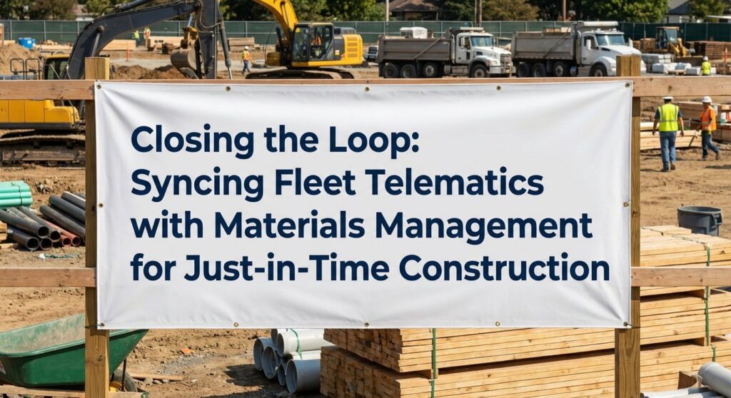 Closing the Loop: Syncing Fleet Telematics with Materials Management for Just-in-Time Construction