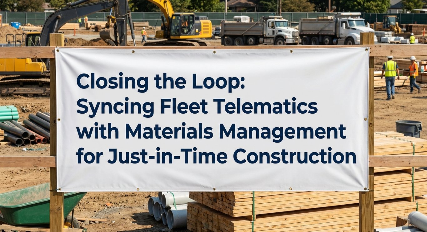 Closing the Loop: Syncing Fleet Telematics with Materials Management for Just-in-Time Construction