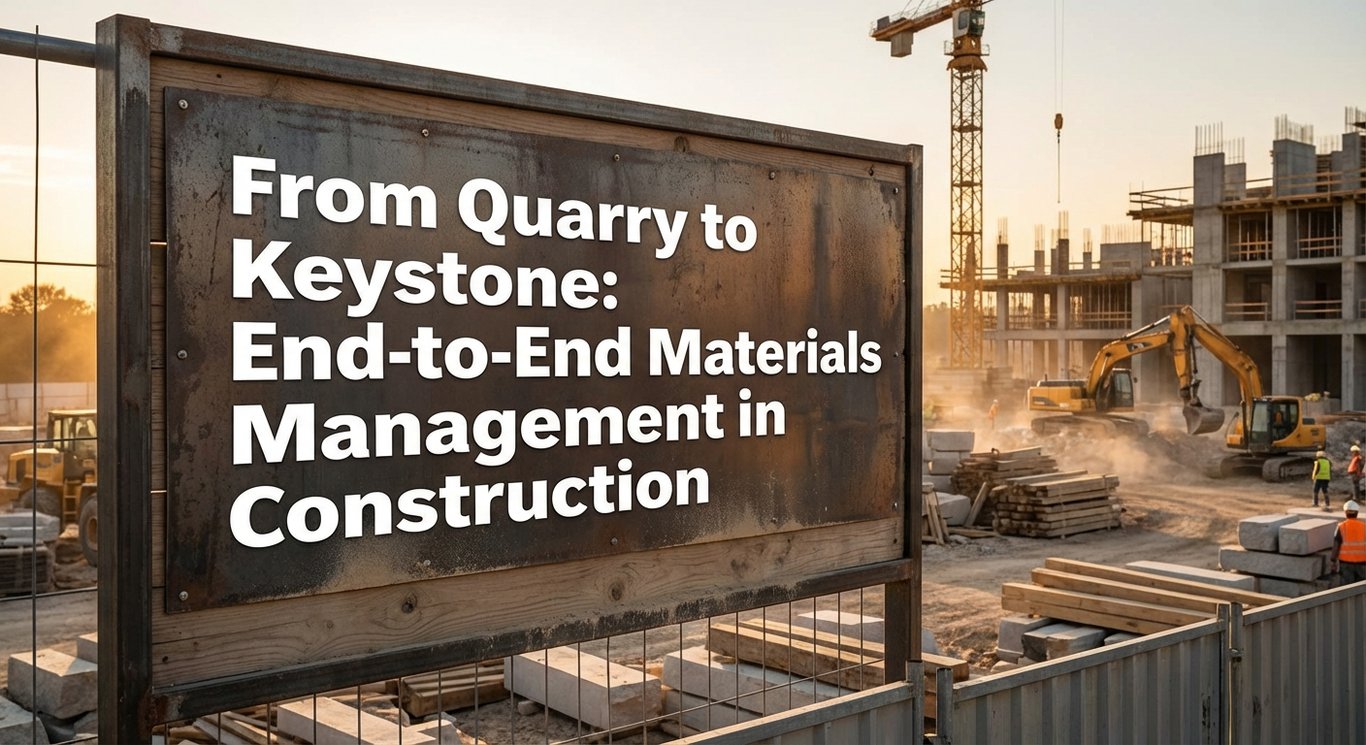 From Quarry to Keystone: End-to-End Materials Management in Construction