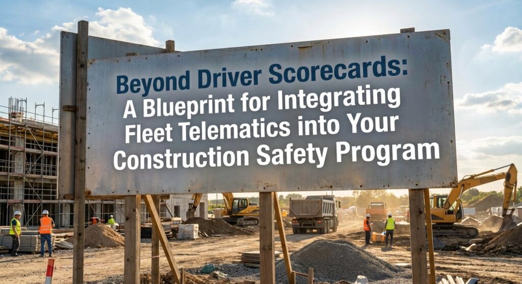 Beyond Driver Scorecards: A Blueprint for Integrating Fleet Telematics into Your Construction Safety Program