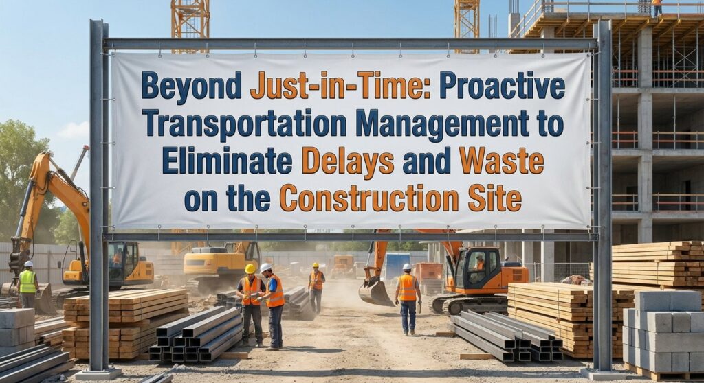 Beyond Just-in-Time: Proactive Transportation Management to Eliminate Delays and Waste on the Construction Site