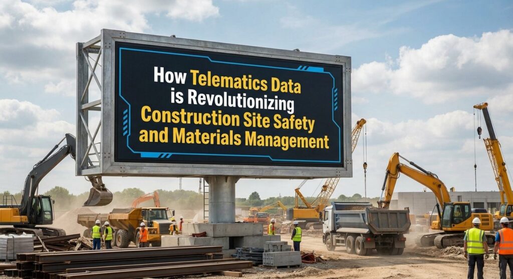 How Telematics Data is Revolutionizing Construction Site Safety and Materials Management