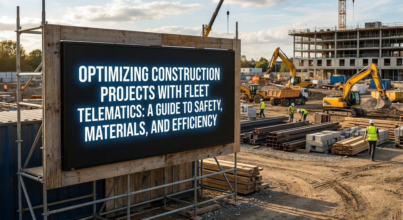 Optimizing Construction Projects with Fleet Telematics: A Guide to Safety, Materials, and Efficiency