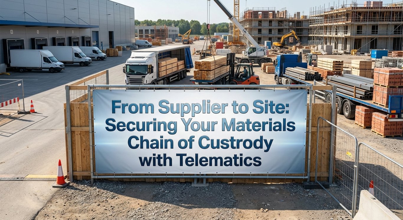 From Supplier to Site: Securing Your Materials Chain of Custody with Telematics