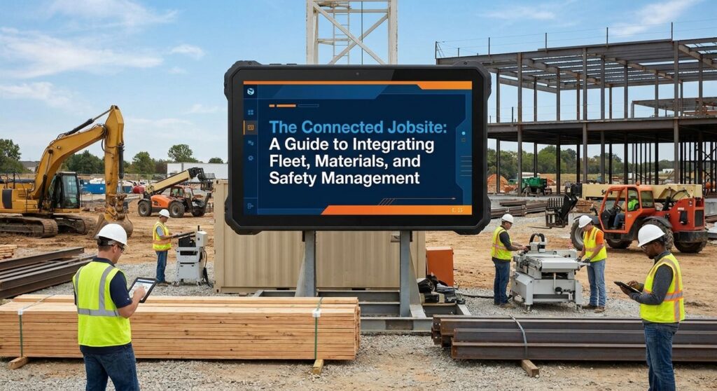 The Connected Jobsite: A Guide to Integrating Fleet, Materials, and Safety Management