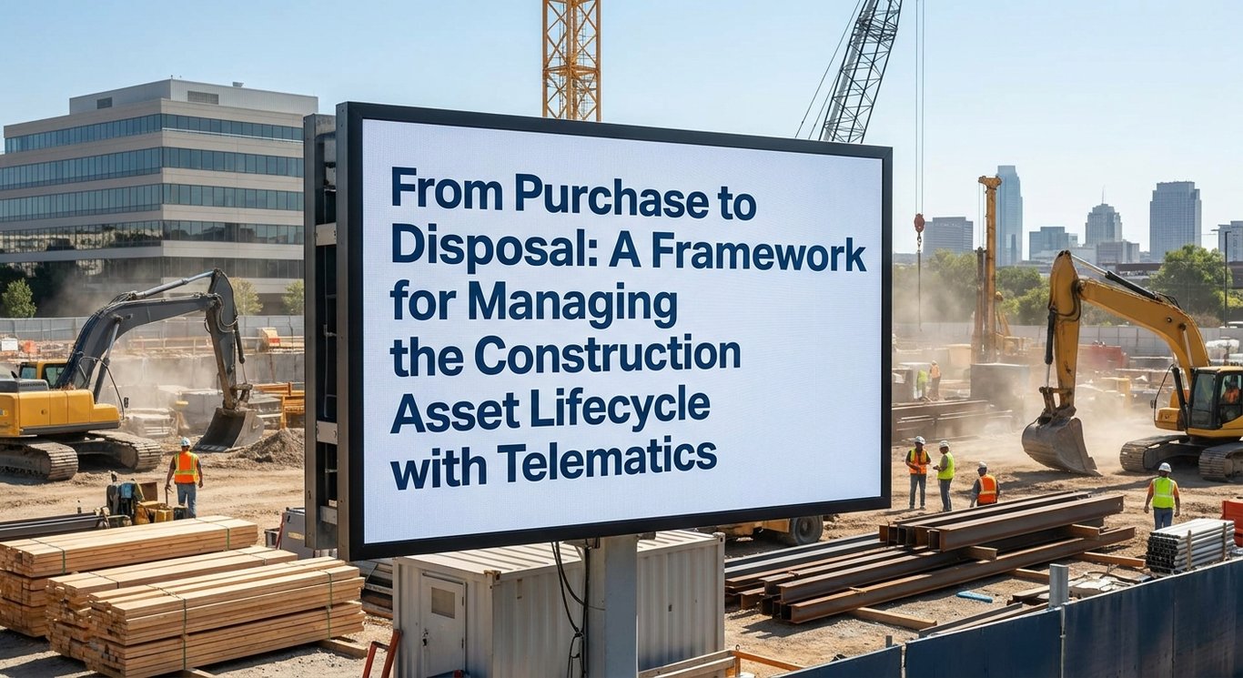 From Purchase to Disposal: A Framework for Managing the Construction Asset Lifecycle with Telematics