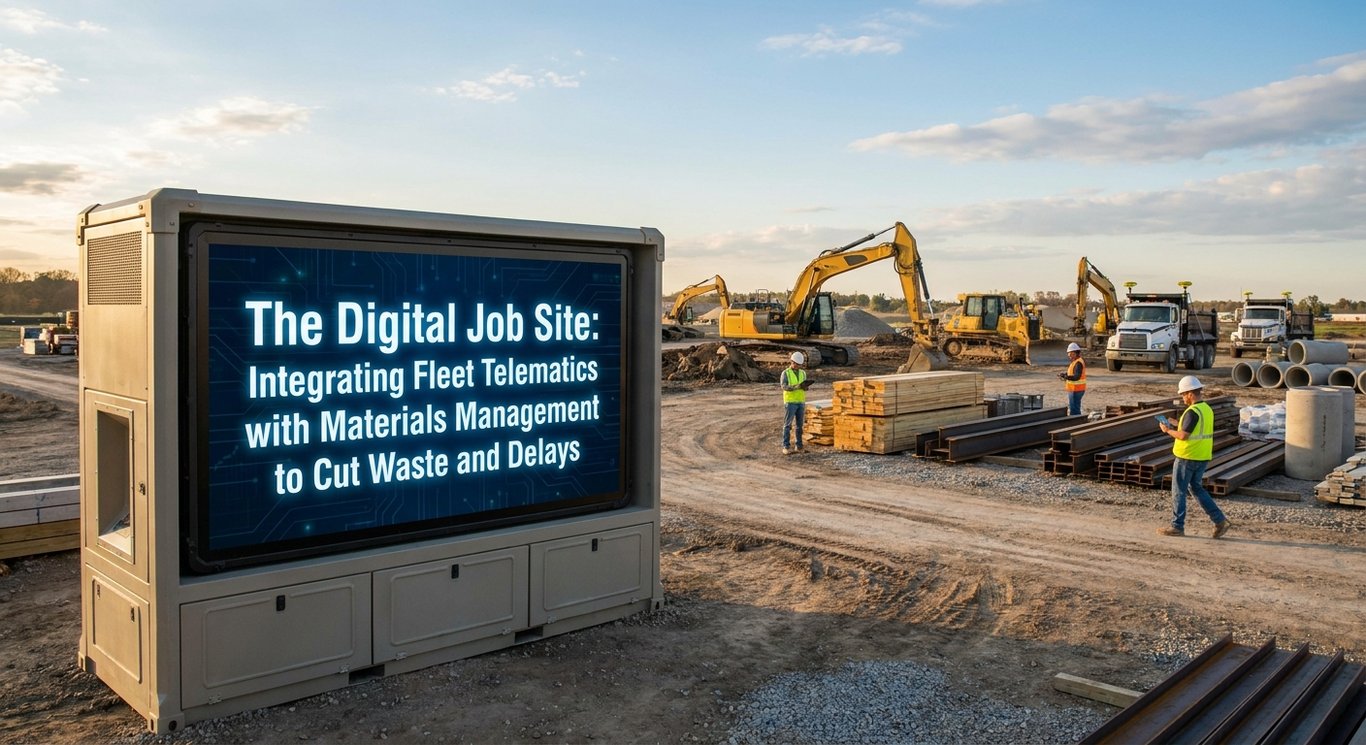 The Digital Job Site: Integrating Fleet Telematics with Materials Management to Cut Waste and Delays