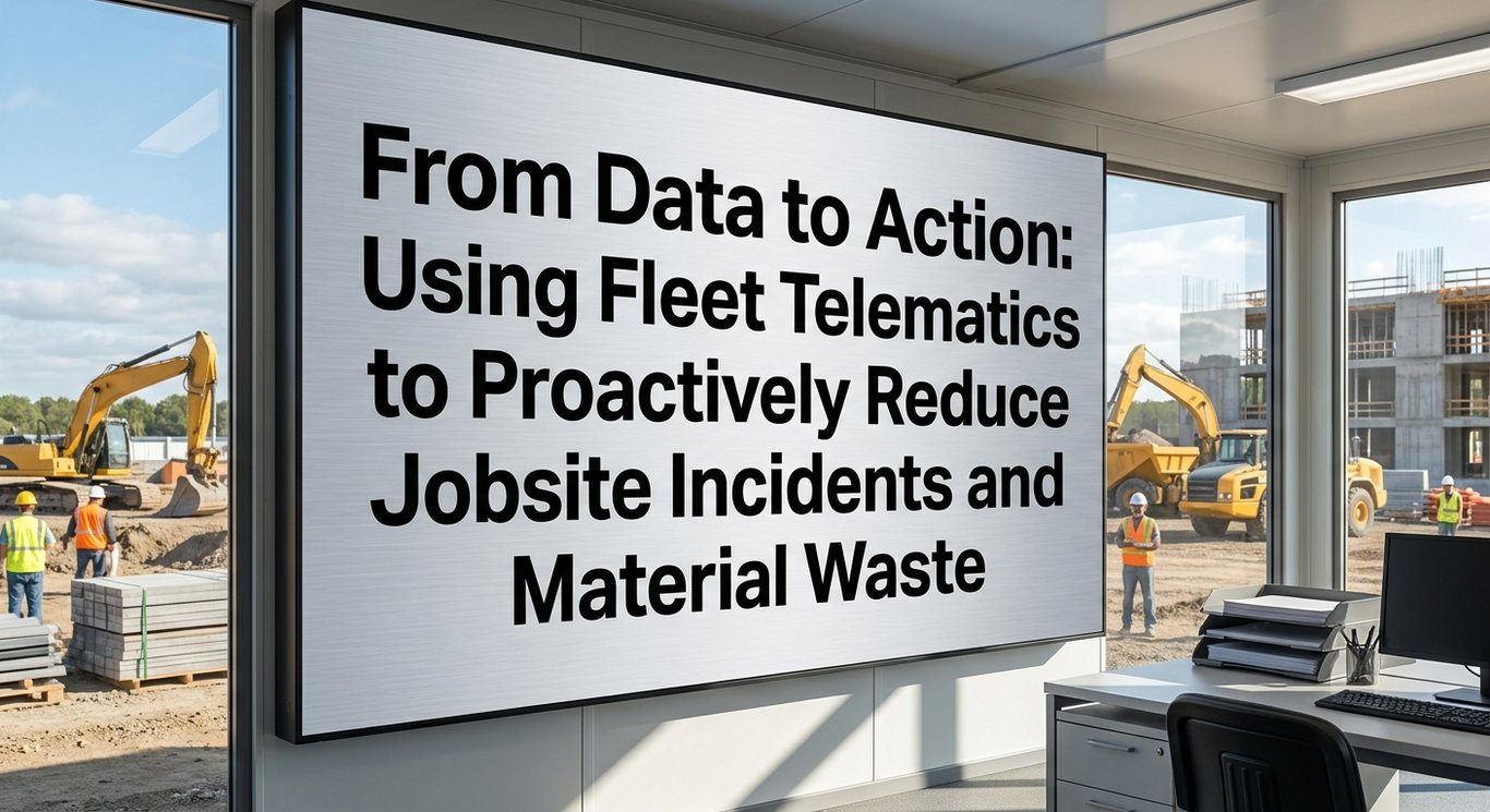 From Data to Action: Using Fleet Telematics to Proactively Reduce Jobsite Incidents and Material Waste