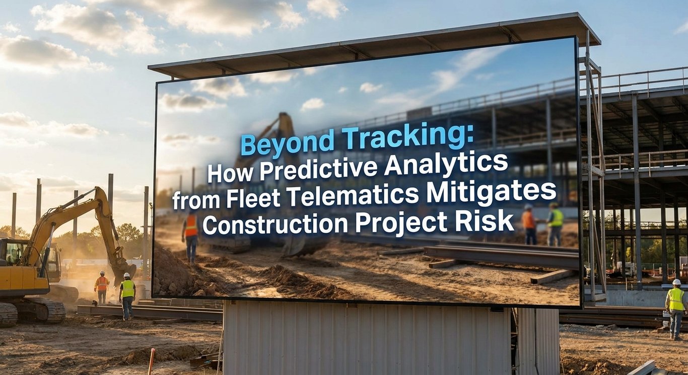 Beyond Tracking: How Predictive Analytics from Fleet Telematics Mitigates Construction Project Risk
