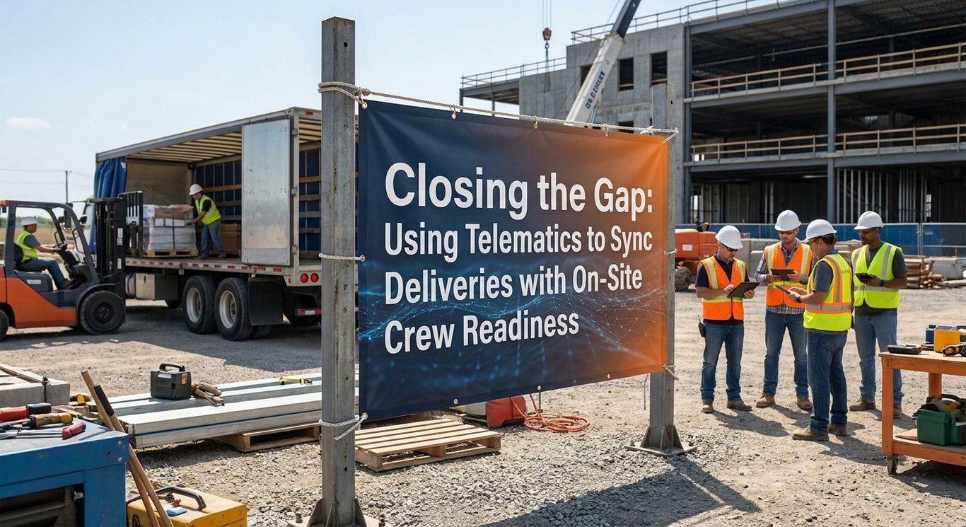 Closing the Gap: Using Telematics to Sync Deliveries with On-Site Crew Readiness