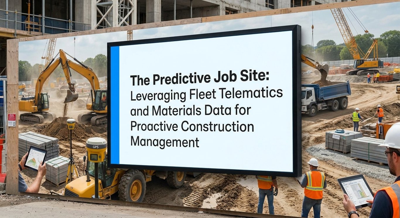 The Predictive Job Site: Leveraging Fleet Telematics and Materials Data for Proactive Construction Management
