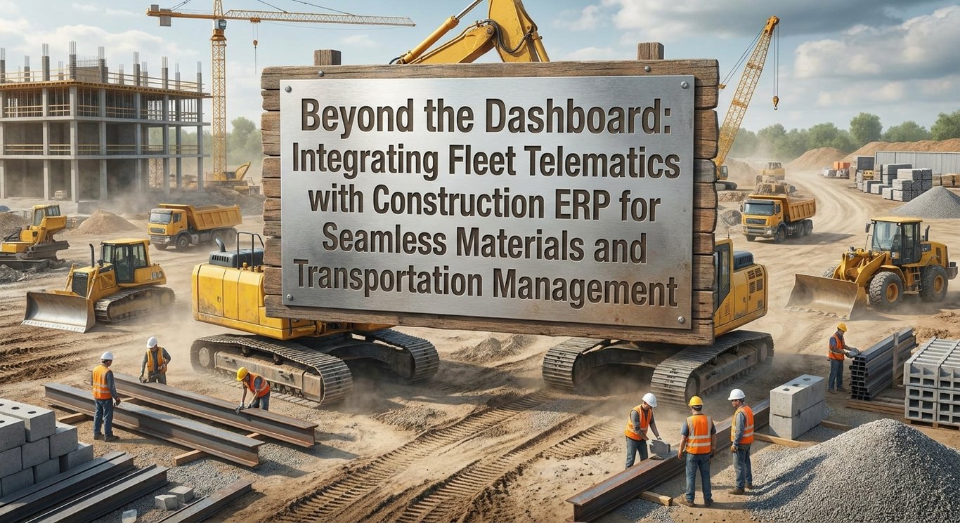 Beyond the Dashboard: Integrating Fleet Telematics with Construction ERP for Seamless Materials and Transportation Management