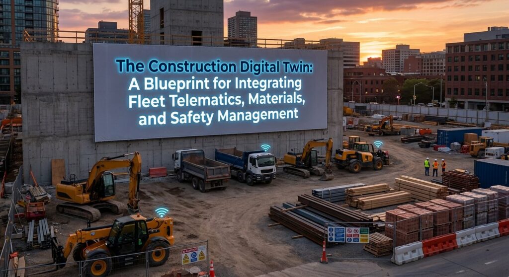 The Construction Digital Twin: A Blueprint for Integrating Fleet Telematics, Materials, and Safety Management
