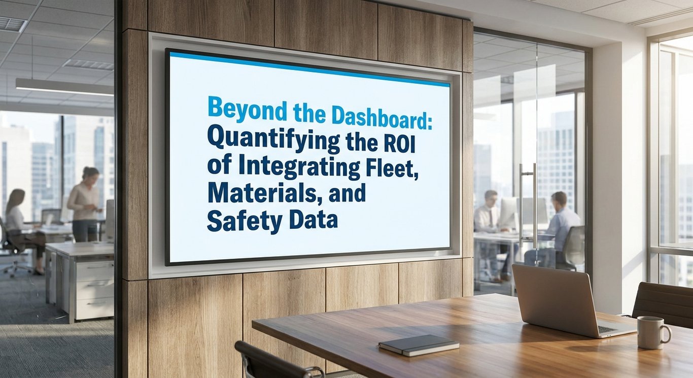 Beyond the Dashboard: Quantifying the ROI of Integrating Fleet, Materials, and Safety Data